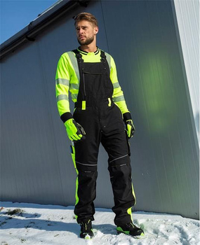 Ogrodniczki zimowe ARDON NEON czarno-żółty