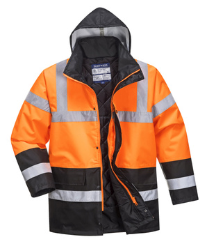Kurtka ostrzegawcza Traffic S467 pomarańczowo-czarna