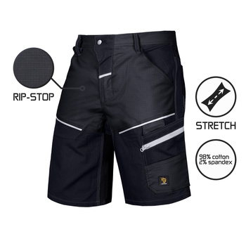 Procera krótkie spodenki LANDER SPANDEX BLACK