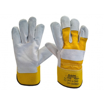 Rękawice skórzane M-Glove RINGO żółte